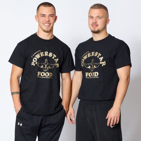 POWERSTAR FOOD Oldschool Oversize T-Shirt - schwarz