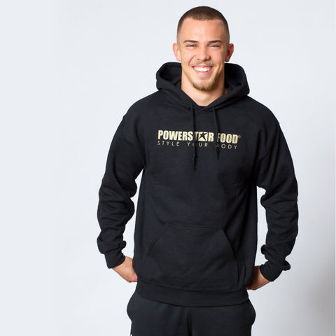 POWERSTAR FOOD Oversize Hoodie / Pullover - Schwarz